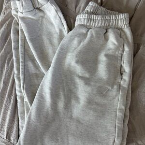 Gymshark Light Heather Gray Jogger Sweatpants